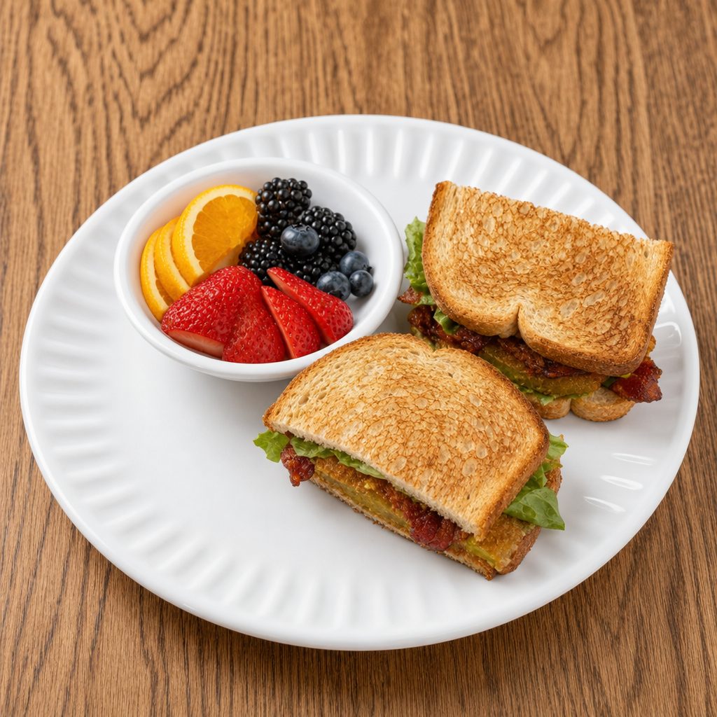 Fried Green Tomato BLT Sandwich.